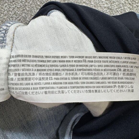 Abercrombie & Fitch Maternity Jeans Womens 29 Blue The Ankle Straight Distressed - Picture 8 of 12